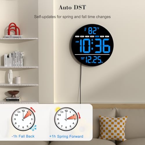 WallarGe Electric Large Digital Wall Clock - Image 4