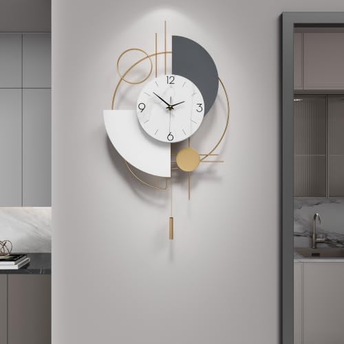 Cuspin Modern Wall Clock with Pendulum by Cuspin