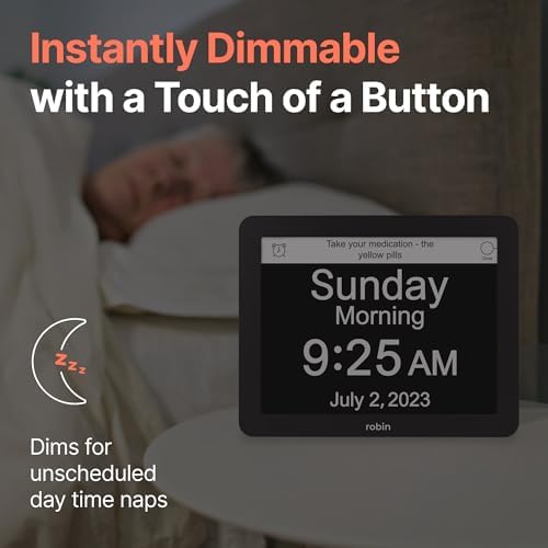 Robin Day Clock 2026 for Seniors, Easy-to-Read Display for Elderly, Day Date - Image 5