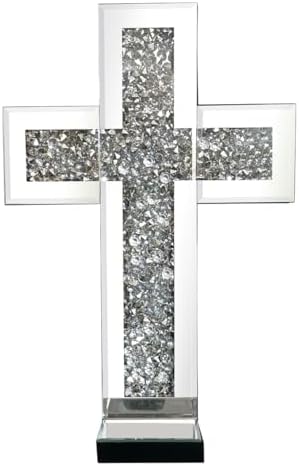 Mirrored Wall Candle Sconces Holder Set of 2, Wall Decor Living Room - Image 2