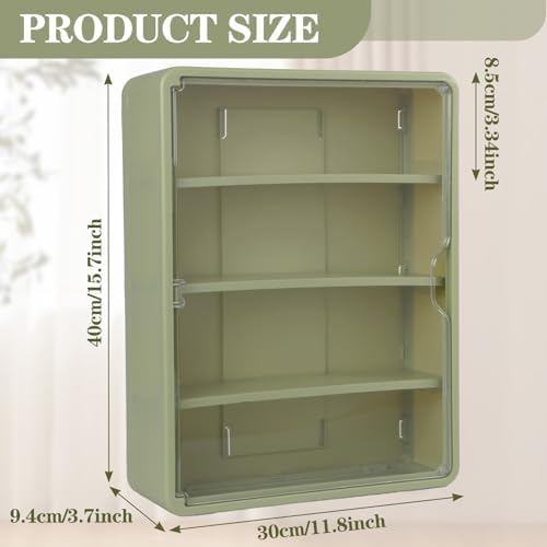4-Tier Clear Display Case for Figures, Wall-Mounted Display Box - Image 2