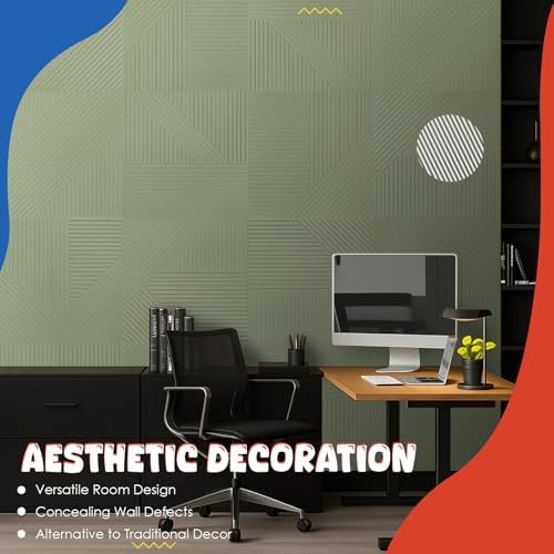 Acoustic Panels 6 Pack, Soundproof Wall Panels 23.6 x 23.6 Inches, Large - Image 5