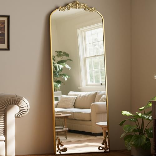 21"x 64" Arched Full Length Mirror, Freestanding Floor Mirror - Image 4