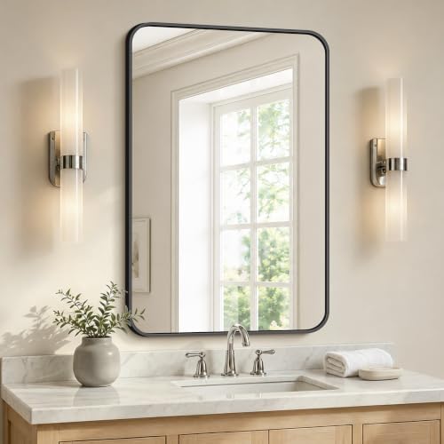 Bathroom Vanity Mirror, 36”x24” Wall Mirror by Unknown