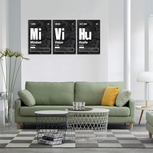 KAWAHONE Motivational Canvas Wall Art Framed, Inspirational Quote Success - Image 2