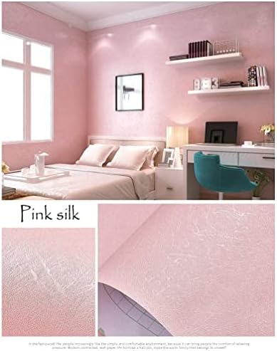 Cohoo Home Pink Wallpaper Peel and Stick Contact Paper Pink Silk 15.7”×118” - Image 5