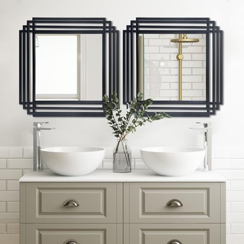 24"x24" Square Decorative Wall Mirror - Image 2
