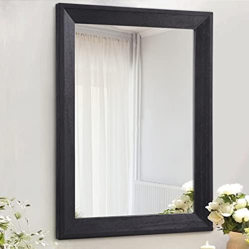 AAZZKANG Black Mirrors for Wall Rectangle Wood Framed Large by AAZZKANG