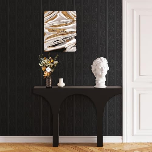 JiffDiff Black 3D Embossed Textured Peel Stick Wallpaper 17.3"x400" - Image 4