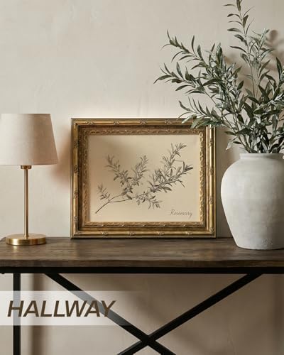 InSimSea Gold Framed Vintage Rosemary Botanical Wall Art, 13x16 Inch - Image 5