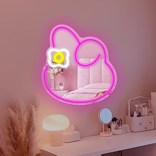 Anime Melody Mirror Neon Sign Dimmable Led Neon Mirror Sign - Image 2
