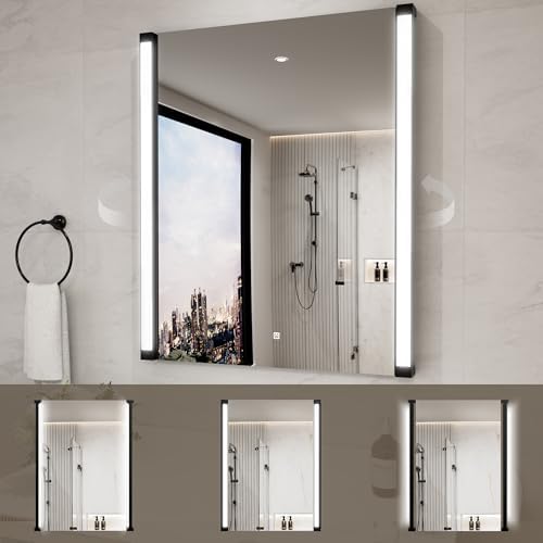 30" Wx36 H LED Mirror for Bathroom Vanity Mirror, 270° Rotatable LED Arms for by YUGAHompack