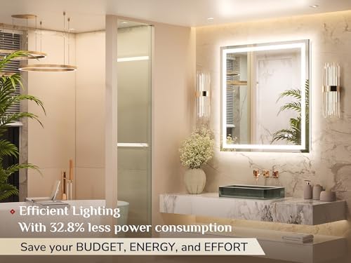 Keonjinn 32x36 Inch LED Bathroom Mirror - Image 2