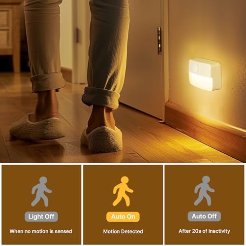 16 Pack Motion Sensor Stair Light Indoor, Battery Operated Night Lights - Image 3