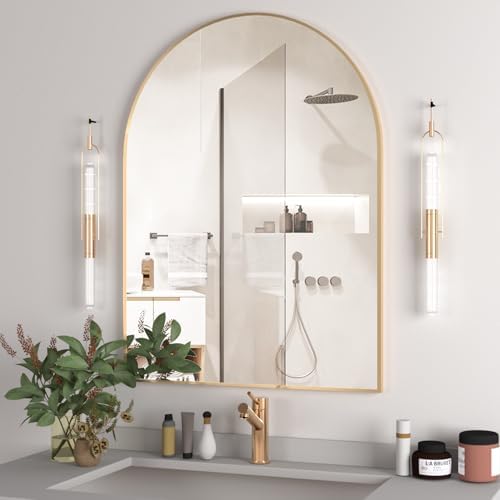 Arched Wall Mirror for Bathroom, Living Room by NEUWEABY