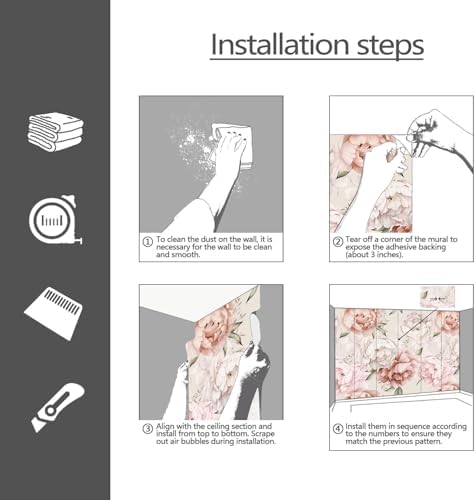 YQWDMX - Peel and Stick Floral Wallpaper - Image 5