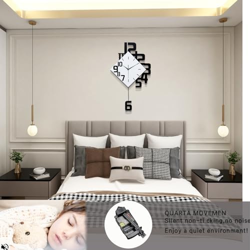 FLEBLE Modern Large Wall Clocks - Image 4