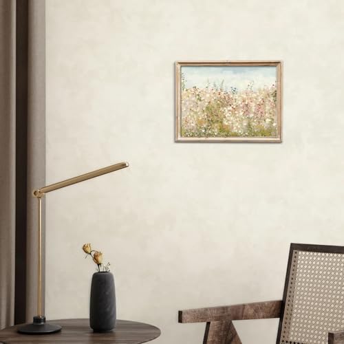 uniro Wildflower Field Vintage Canvas Wall Art - Image 7
