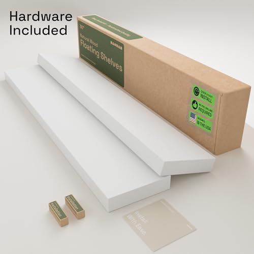 Solid Wood Floating Shelves for Wall 36 Inches Long - Image 6