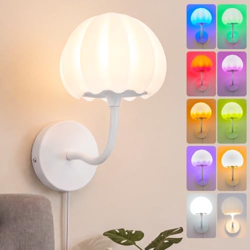 Plug in Wall Sconces Lamp, Wall Light Fixture by FOLKSMATE