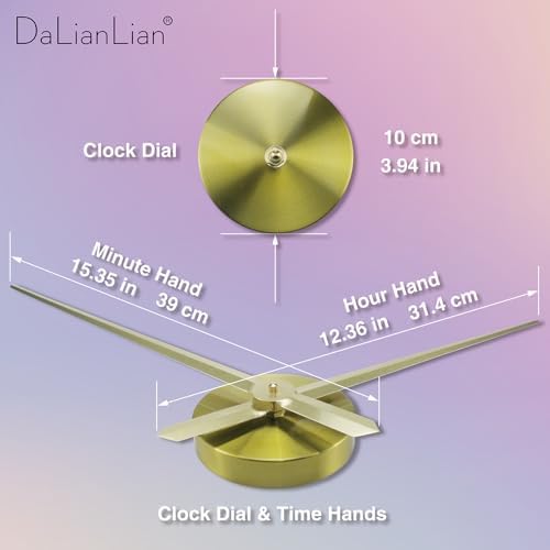 DIY Frameless Wall Clock, Adjustable Up to 52” - Image 5