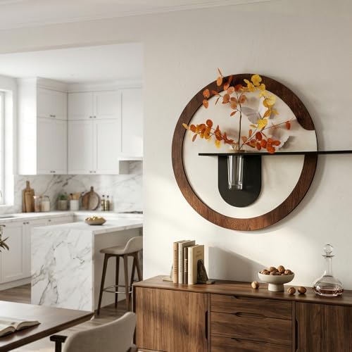 24 x 24 Inch 3D Round Wood Grain wall Decor - Image 6