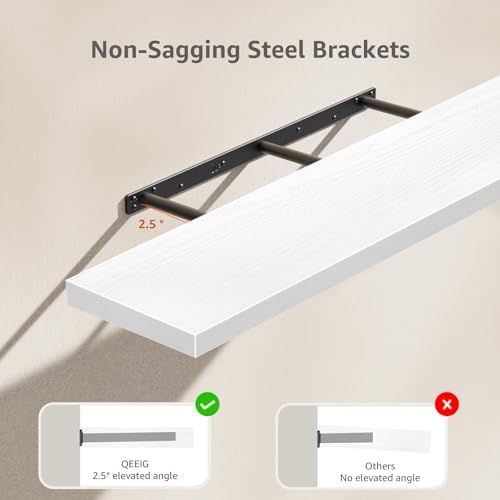 QEEIG Extra Long Floating Shelves - Image 4
