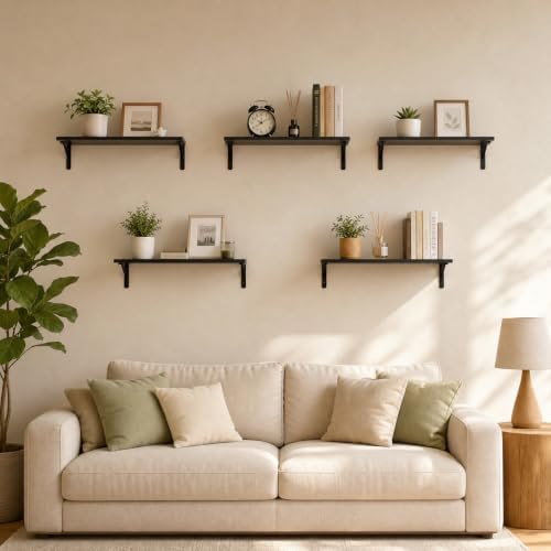 Floating Shelves for Wall Set of 5 - Image 4