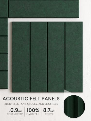 Bumusty 48" x 36" Large Cork Board Alternative, Pine Green - Image 3