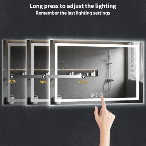 60"x30" LED Bathroom Mirror - Image 6