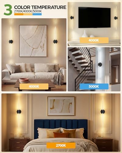 NIORSUN Crystal-Inspired Bubble Battery Operated Wall Sconce Set of 2, 10000mAh - Image 3
