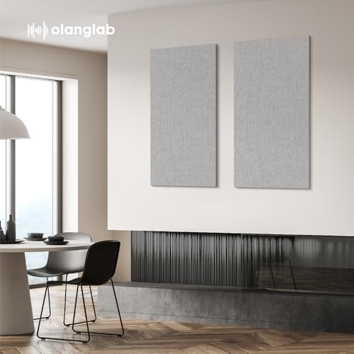 Olanglab Acoustic Panels 2 Pack, Fabric Wrapped Sound Proof Foam Panels - Image 5