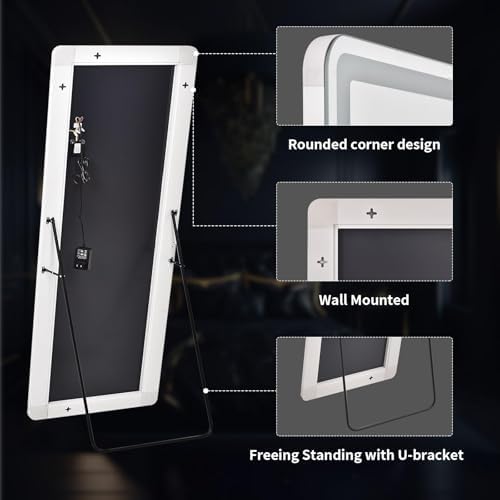 VooBang 76"x34" Large LED Full Length Mirror - Image 6