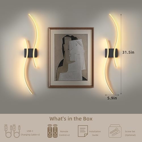 Wireless Wall Sconces Set of Two - Image 7