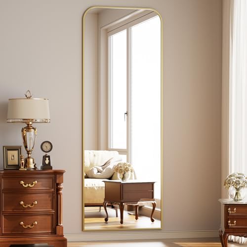Full Length Mirror 64"x21" Arched Floor Standing Large Mirrors - Image 7