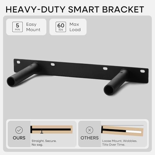 Homeforia 12 Inch Floating Shelves, High-End Solid Pine Wood - Image 3