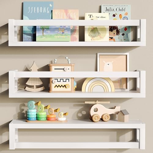 3 Pack Solid Wood Floating Shelves by Makestorageclosetolife