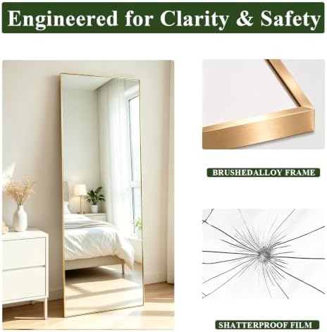 Full Length Mirror 56"x16" Floor Mirror - Image 5