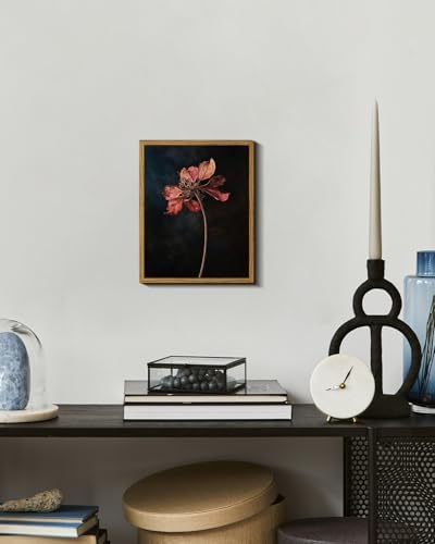 ARPEOTCY Vintage Framed Botanical Wall Art, Bedroom Bathroom Dark Dried Flower - Image 3