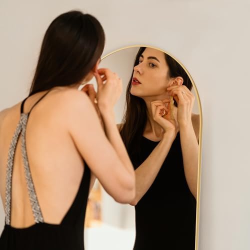 Arched Mirror Full Length, Upgraded 16"x59" Body Wall Mirrors - Image 5