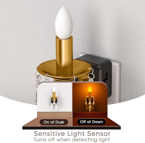 Briignite Chandelier Night Lights Plug into Wall 2 Pack - Image 5