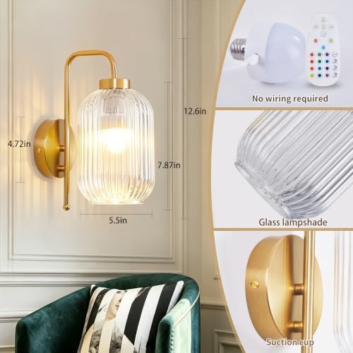 Vintage Battery Operated Wall Sconces - Image 2