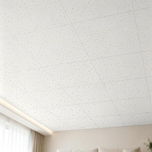 Art3d 2x2 Ft Printed Stucco Decorative Drop Ceiling Tiles - Image 3