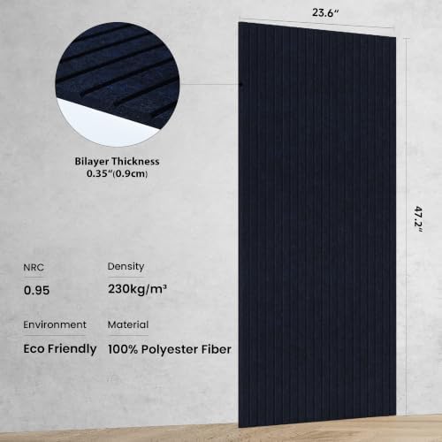 TO-TH Acoustic Panels High Density Soundproof Wall Panels 10Pack - Image 2
