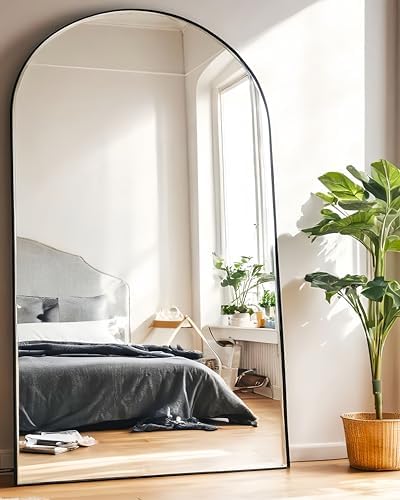 KOMCOTE Full Length Floor Mirror, 82x42 Inch Oversized Arched Standing Mirror - Image 4