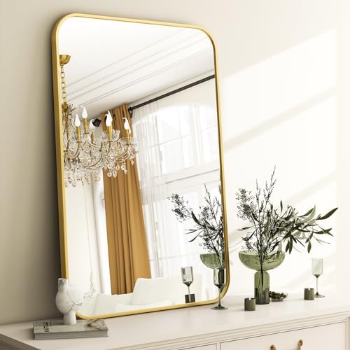 Easly 24 x 36 Inch Bathroom Mirror, Rounded Rectangular Vanity Mirror - Image 3