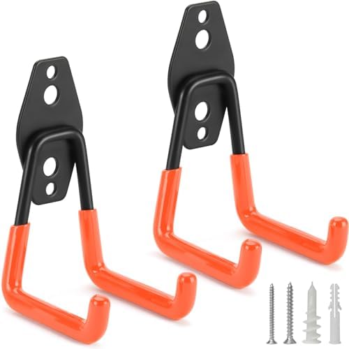 2 Pack Heavy Duty Garage Hooks Storage Organizer Wall Mount Power and Garden by LUPYJI