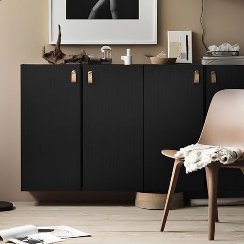 Rugreat Matte Black Peel and Stick Wallpaper Solid Modern 118inL 15.7inW - Image 3