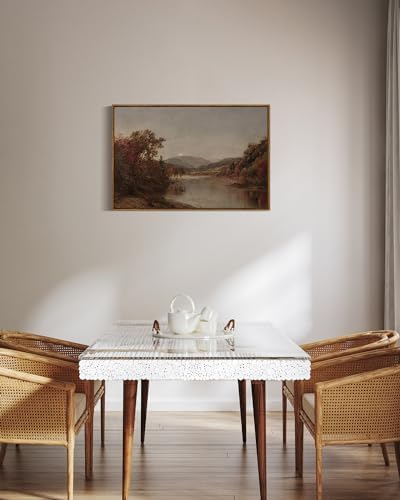 ARPEOTCY Vintage Framed Canvas Wall Art, 20x30 inch, Fall Large Landscape Wall - Image 2