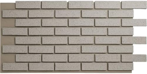 EverStone Traditional Faux Brick Panel, Pewter Color by EkenaMillwork
